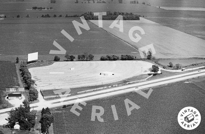 Tuscola Drive-In Theatre - Old Aerial (newer photo)